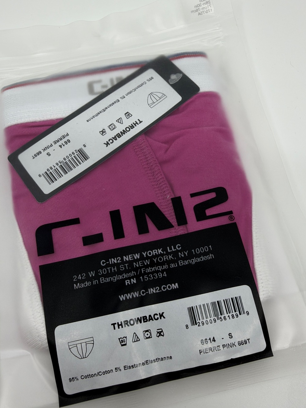 CIN2 Throwback Pierre Pink Men's Briefs